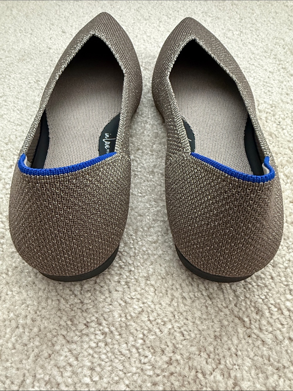 Rothy's Point 2 Flats in Pewter in Size 9 - Picture 3 of 7